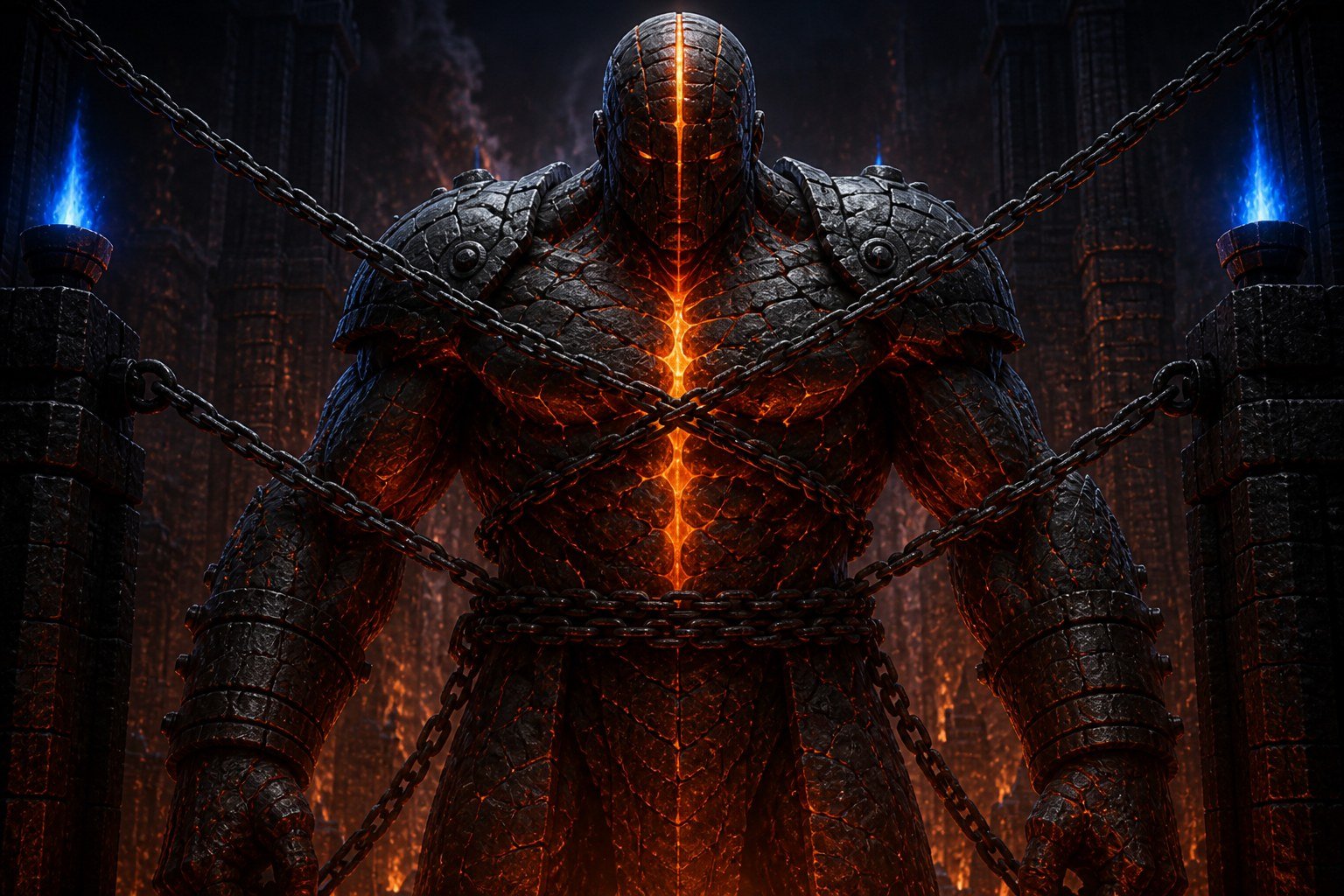 The colossus in chains