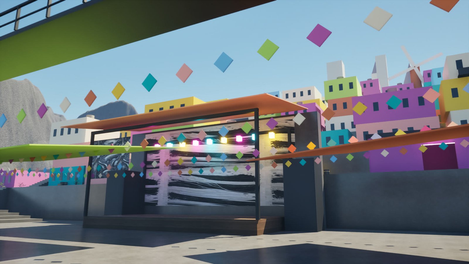The stage plaza, Rebel Terraces